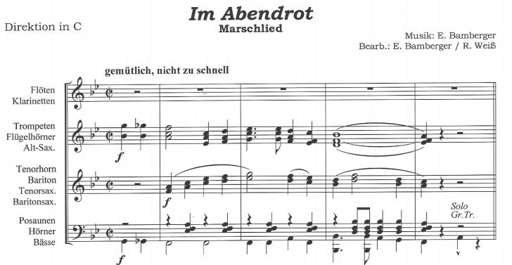 Entstehungsgeschichte des Liedes „Im Abendrot“